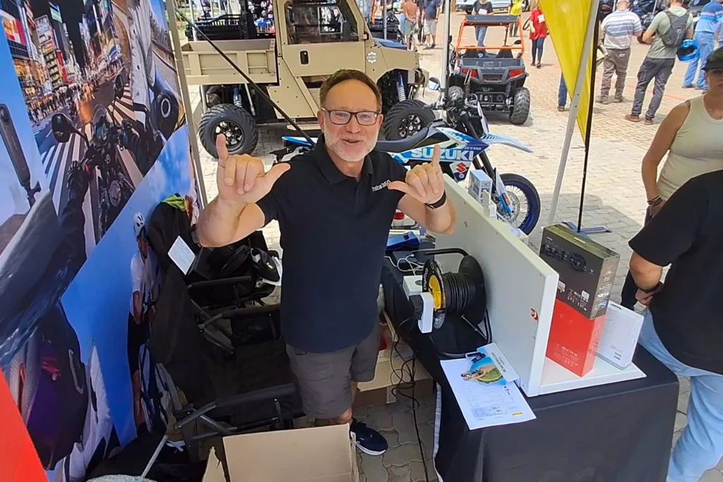 Red Star_Amid Motorcycle Expo 2026 - Brett from FotoFirst was doing roaring trade with his Insta360