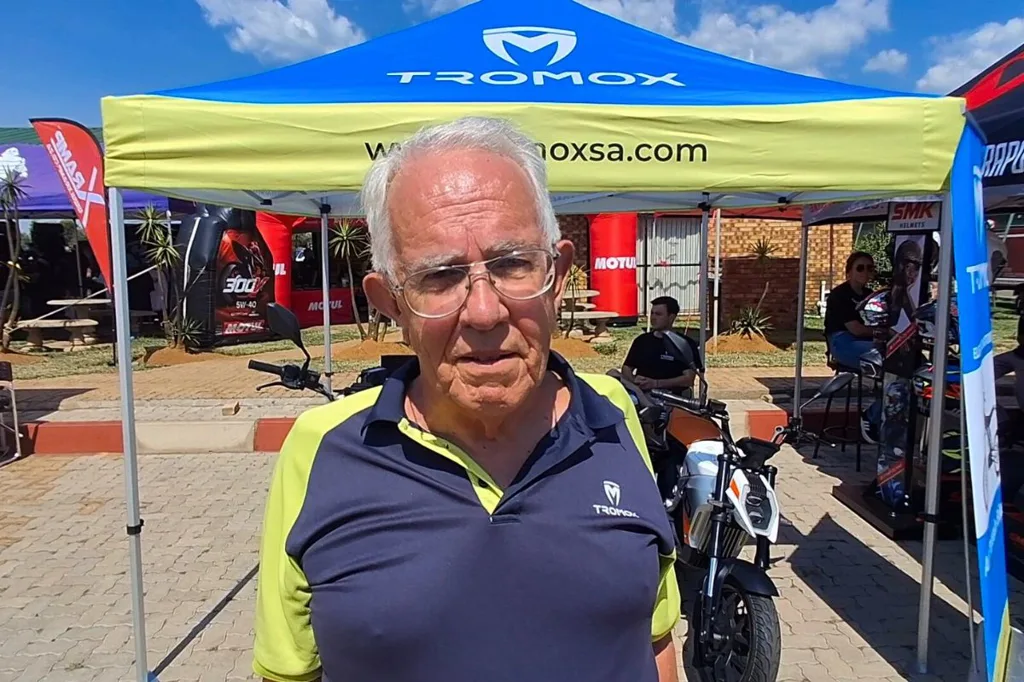 Red Star_Amid Motorcycle Expo 2026 - Geoff Ireland attracted a lot of attention with his electric bike brand, Tromox