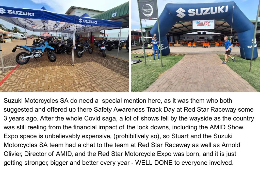 Red Star_Amid Motorcycle Expo 2026 - Suzuki Motorcycles SA jump started this show 3 years ago