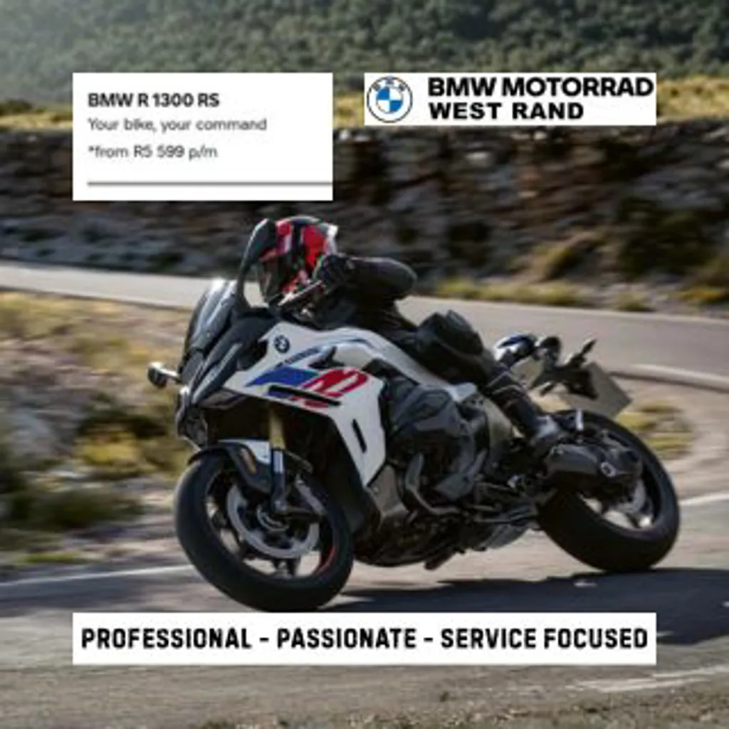 BMW Motorrad West Rand - BMW R1300RS from R5,999.00 pm