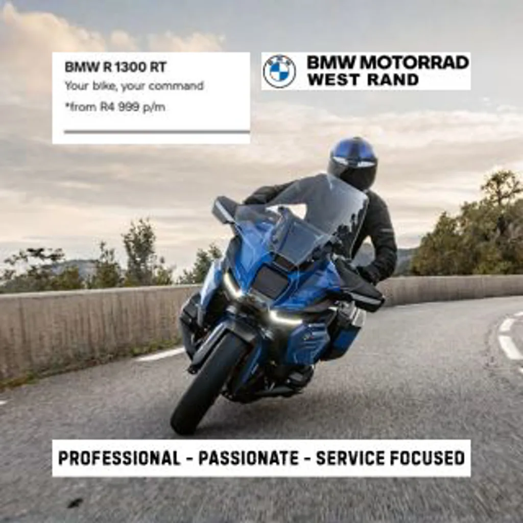 BMW Motorrad West Rand - BMW R1300RT from R4,999.00 pm
