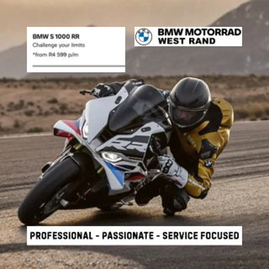 BMW Motorrad West Rand - BMW S1000RR from R4,599.00 pm